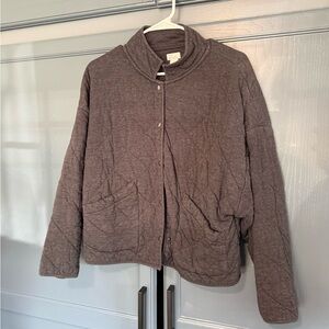 Women's Quilted Jacket - heather navy